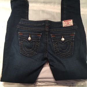 True Religion dark skinny jeans